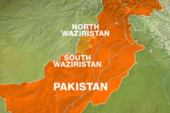 map Waziristan pakistan