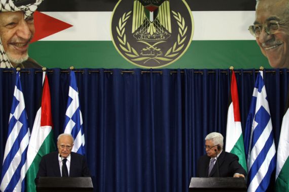 Abbas meets Greek President
