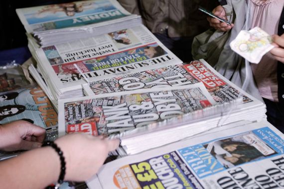 UK press reacts to Murdochs'' parliamentary hearing