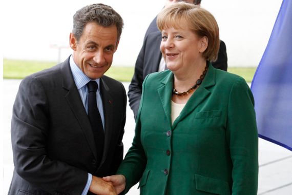 Germany Angela Merkel France Nicolas Sarkozy