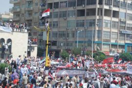 Syrians demonstrate after Friday prayers