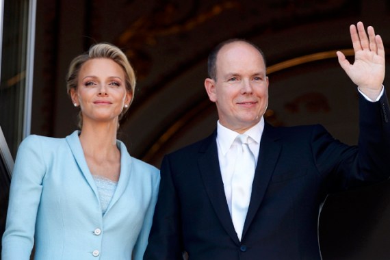 Monaco''s Prince Albert II , Charlene Wittstock