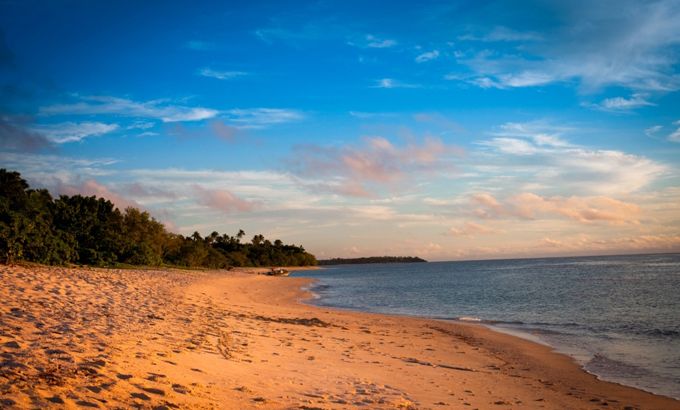 Beach in Tonga, for 101 East - An ocean divide