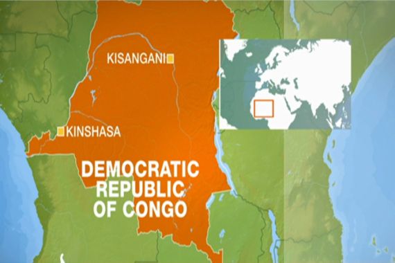 map DR Congo Kisangi Kinshasa