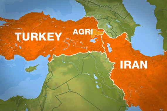Turkey-iran map