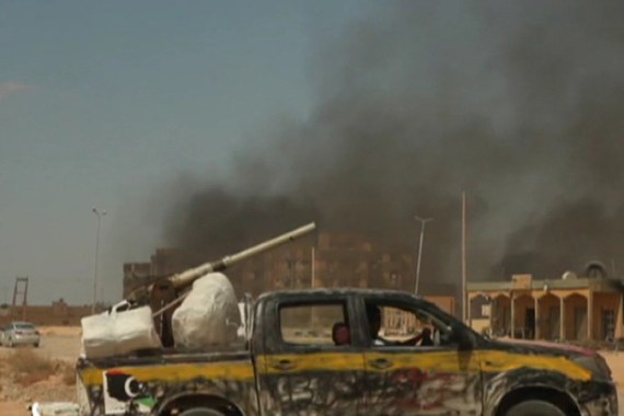Libya, armored van