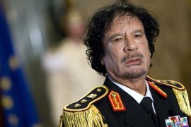 Libya''s leader Muammar Gaddafi