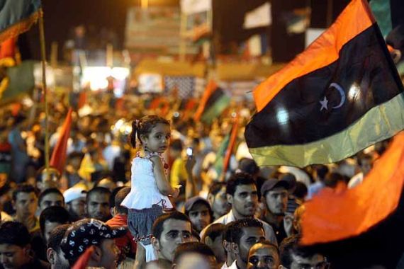 Libyans celebrating