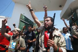 Libyan rebels in tripoli