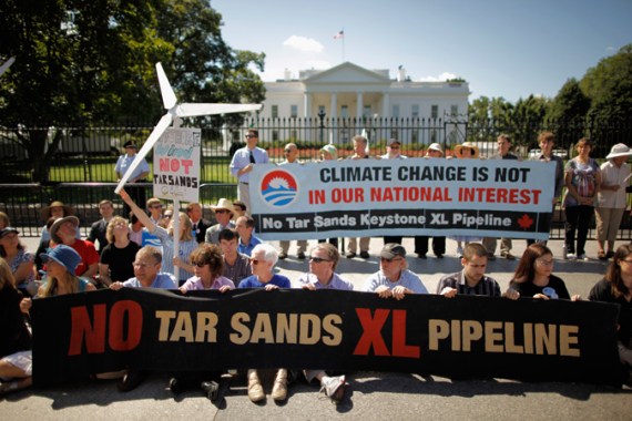 tar sands protest Washington DC [GALLO/GETTY]