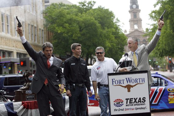Rick Perry with gun