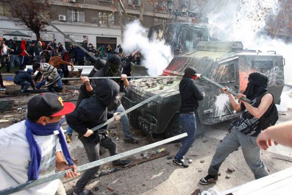 Chile riot protest