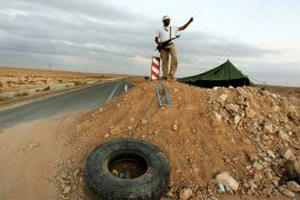 Libya Bani Walid rebel checkpoint
