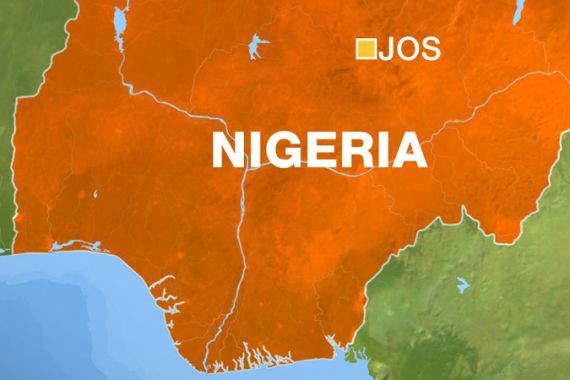 Jos Nigeria map close up