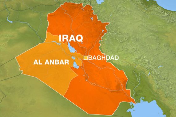 al anbar baghdad iraq map full country map