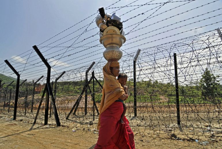 Woman at Indo-Burma border