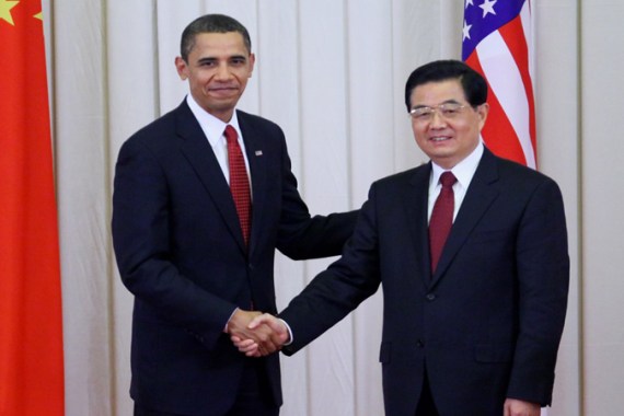 obama with hu jintao