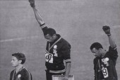 Tommie Smith and John Carlos display the Black Power salute at the Mexico Olympics in 1968 [AP]