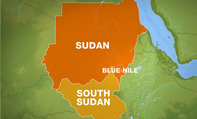 Blue Nile state map