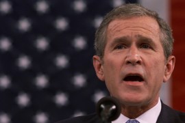 George Bush addressing Congress