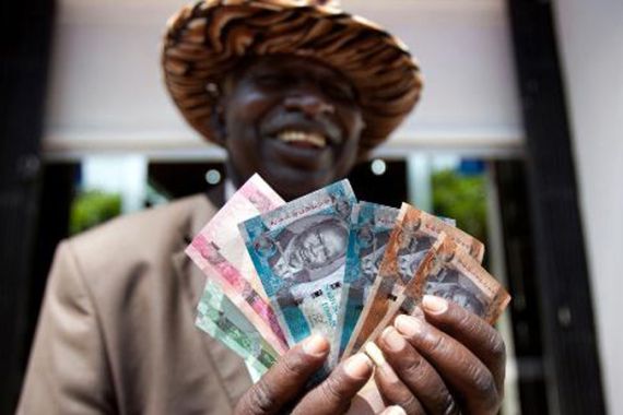 South Sudan notes pound currency