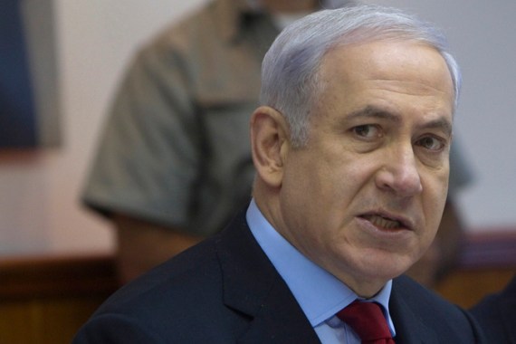 Benjamin Netanyahu in Cabinet Meeting