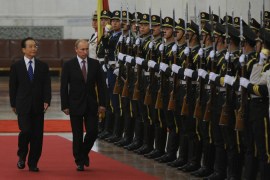 Putin Russia in China