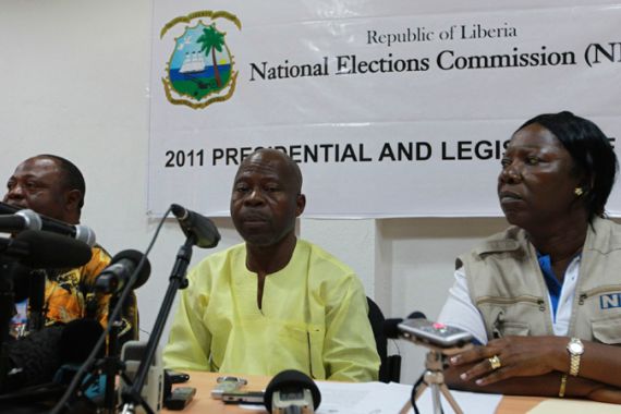 Liberia National Elections Commission Chairman James Fromayah
