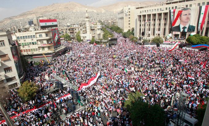 Syrians rally to support Bashar al-Assad