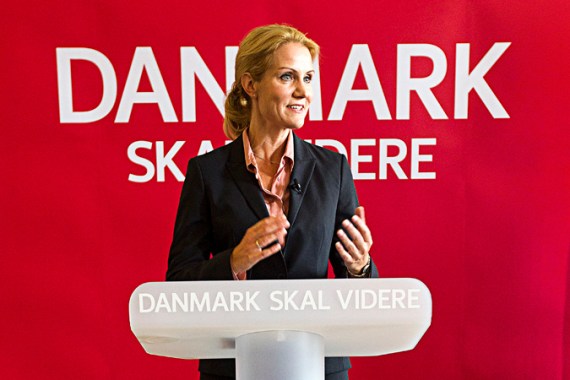 Denmark PM speaking