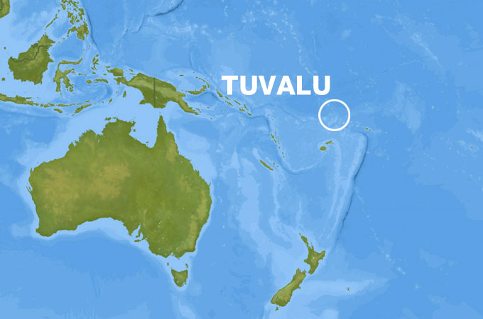 Al Jazeera map of Tuvalu