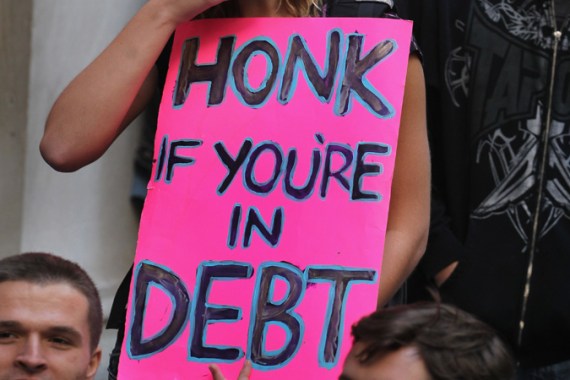 honk if you''re in debt