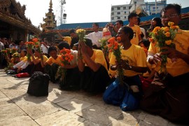 Myanmar protestors