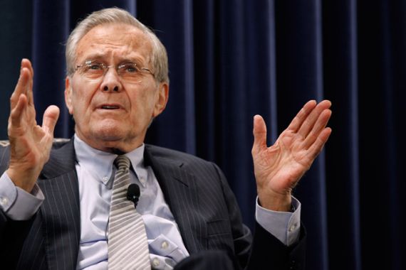 talk to jazeera - donald rumsfeld