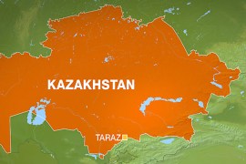 Kazakhstan map Taraz