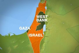 Israel, Gaza and West Bank map