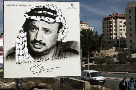 Arafat poster in Ramallah