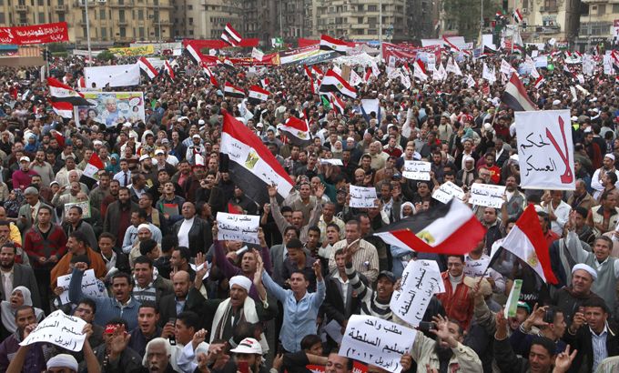 Egyptians protest against military rule (2)
