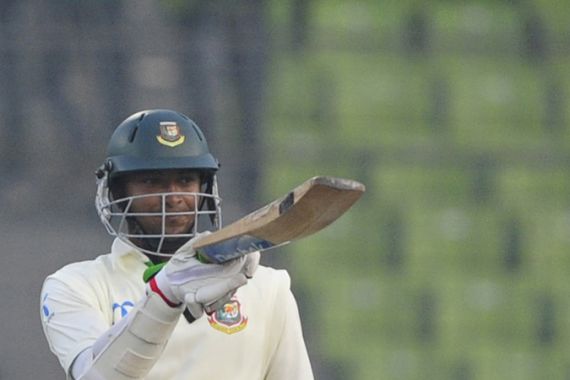 Bangladeshi batsman Shakib Al Hasan