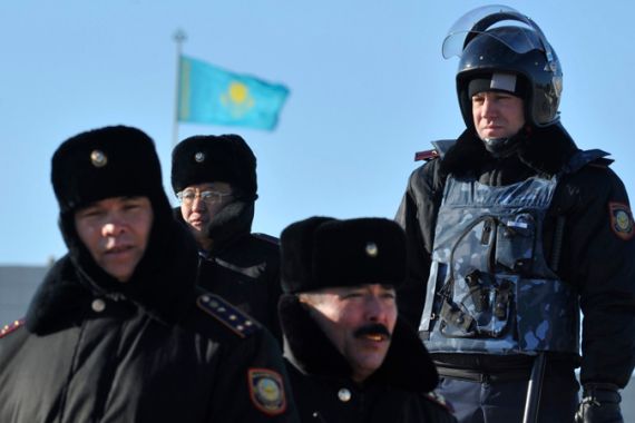 Kazakhstan Kazakh riot police