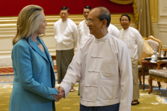 Clinto and Thein Sein