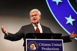 Newt Gingrich in Des Moines, Iowa