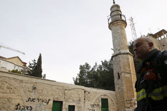 Israel vandalised mosque Jerusalem
