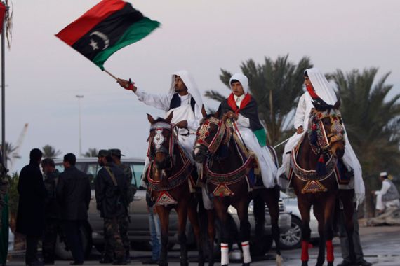 Kingdom of Libya flag soldier