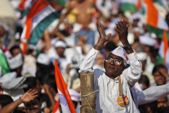 India supporter of Anna Hazare