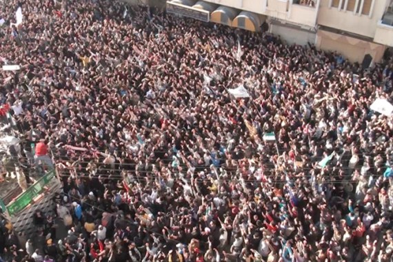 crowd syria