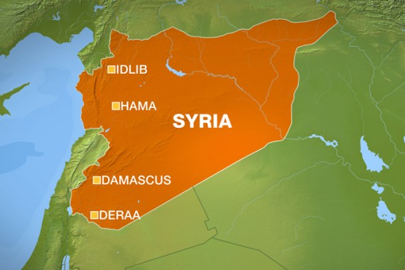 syria map damascus idleb hama homs deraa