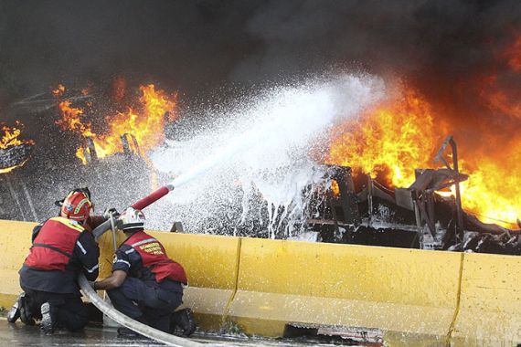 Venezuela tanker fire