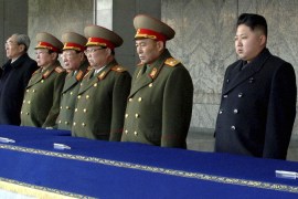 Kim Jong-un at funeral