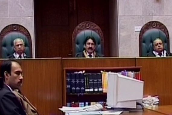 Pakistan supreme court Gilani PM package screengrab
